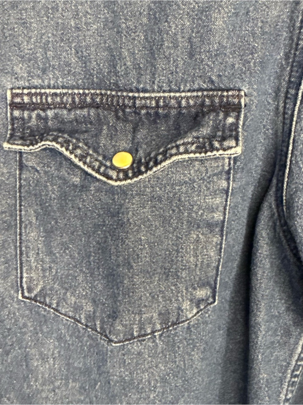 Flint and Tinder Classic Denim Button-Down Shirt - Blue - Picture 3 of 7